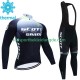 Scott Sram 2023 Herren Radtrikot Langarm + Trägerhose Lange (Winter Thermal Fleece)