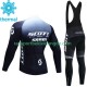 Scott Sram 2023 Herren Radtrikot Langarm + Trägerhose Lange (Winter Thermal Fleece)