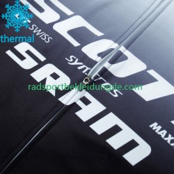 Scott Sram 2023 Herren Radtrikot Langarm + Trägerhose Lange (Winter Thermal Fleece)
