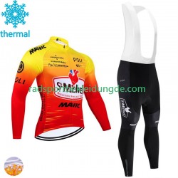 St Michel Auber 93 Mavic 2024 Herren Radtrikot Langarm + Trägerhose Lange (Winter Thermal Fleece)