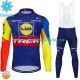 Trek Lidl 2024 Herren Radtrikot Langarm + Trägerhose Lange (Winter Thermal Fleece)