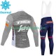 Trek Segafredo 2023 Herren Radtrikot Langarm + Trägerhose Lange (Winter Thermal Fleece) N003