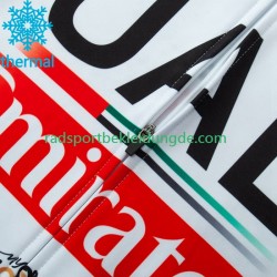 Uae Emirates 2023 Herren Radtrikot Langarm + Trägerhose Lange (Winter Thermal Fleece) N002