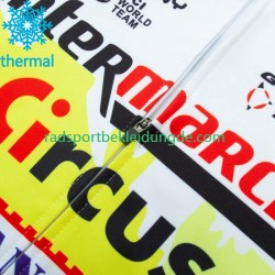 Wanty Circus 2023 Herren Radtrikot Langarm + Trägerhose Lange (Winter Thermal Fleece)