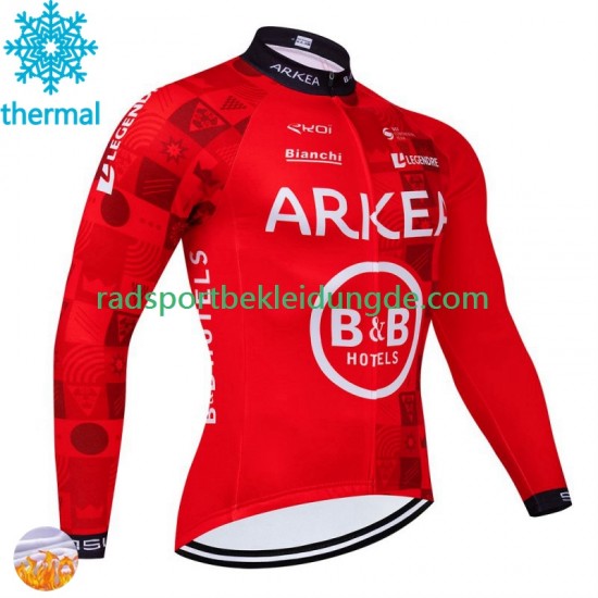 Arkea Bb Hotels Excalibur 2024 Herren Radtrikot (Winter Thermal Fleece)