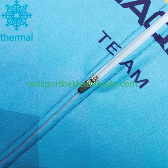 Astana Qazaqstan 2023 Herren Radtrikot (Winter Thermal Fleece)