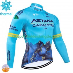 Astana Qazaqstan 2024 Herren Radtrikot (Winter Thermal Fleece) N001