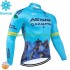 Astana Qazaqstan 2024 Herren Radtrikot (Winter Thermal Fleece) N001