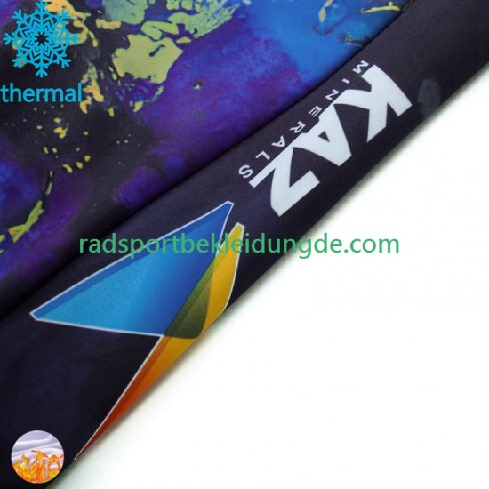 Astana Qazaqstan 2024 Herren Radtrikot (Winter Thermal Fleece)
