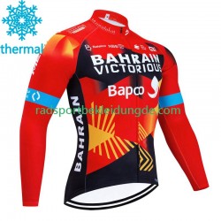 Bahrain Victorious 2023 Herren Radtrikot (Winter Thermal Fleece)