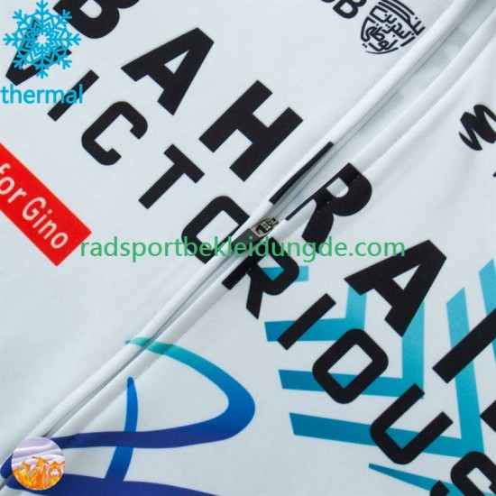 Bahrain Victorious 2024 Herren Radtrikot (Winter Thermal Fleece)
