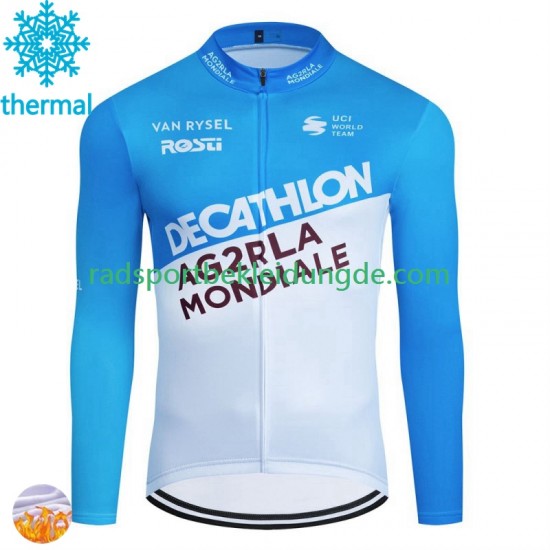 Decathlon Ag2R 2024 Herren Radtrikot (Winter Thermal Fleece)