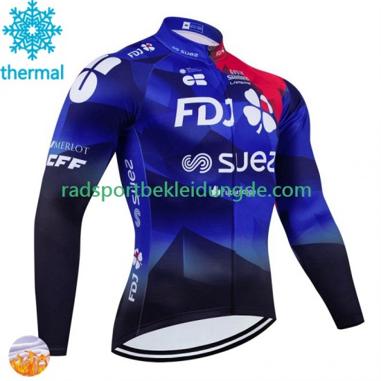 Fdj Suez 2024 Herren Radtrikot (Winter Thermal Fleece)