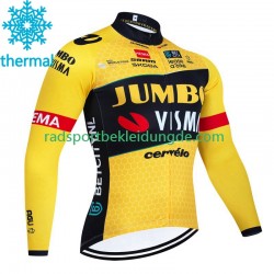 Jumbo Visma 2023 Herren Radtrikot (Winter Thermal Fleece)
