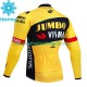 Jumbo Visma 2023 Herren Radtrikot (Winter Thermal Fleece)