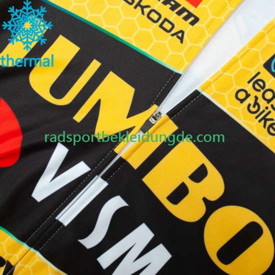 Jumbo Visma 2023 Herren Radtrikot (Winter Thermal Fleece)