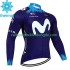 Movistar 2023 Herren Radtrikot (Winter Thermal Fleece)