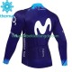 Movistar 2023 Herren Radtrikot (Winter Thermal Fleece)