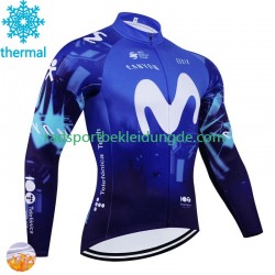 Movistar 2024 Herren Radtrikot (Winter Thermal Fleece)