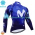 Movistar 2024 Herren Radtrikot (Winter Thermal Fleece)