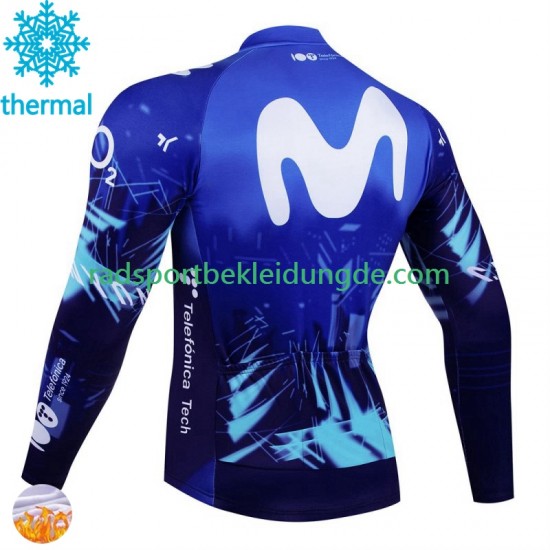 Movistar 2024 Herren Radtrikot (Winter Thermal Fleece)