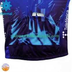 Movistar 2024 Herren Radtrikot (Winter Thermal Fleece)