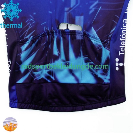 Movistar 2024 Herren Radtrikot (Winter Thermal Fleece)