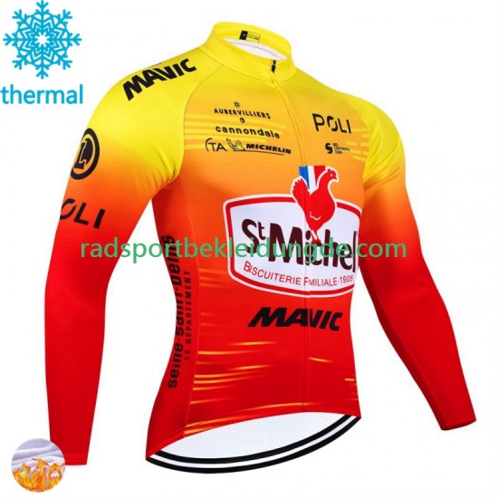 St Michel Auber 93 Mavic 2024 Herren Radtrikot (Winter Thermal Fleece)