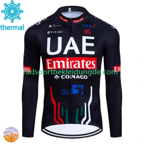 Uae Emirates 2024 Herren Radtrikot (Winter Thermal Fleece) N001