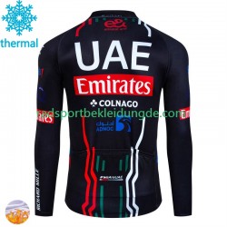 Uae Emirates 2024 Herren Radtrikot (Winter Thermal Fleece) N001