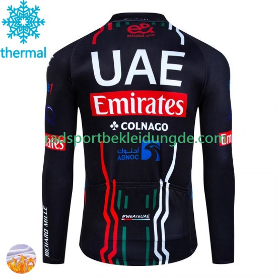 Uae Emirates 2024 Herren Radtrikot (Winter Thermal Fleece) N001