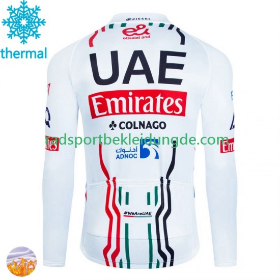Uae Emirates 2024 Herren Radtrikot (Winter Thermal Fleece)