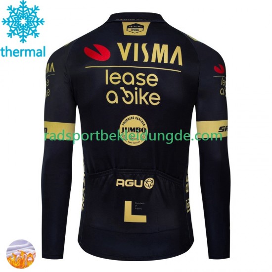 Visma Lease A Bike 2024 Herren Radtrikot (Winter Thermal Fleece) N001