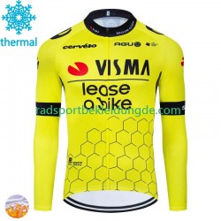 Visma Lease A Bike 2024 Herren Radtrikot (Winter Thermal Fleece)