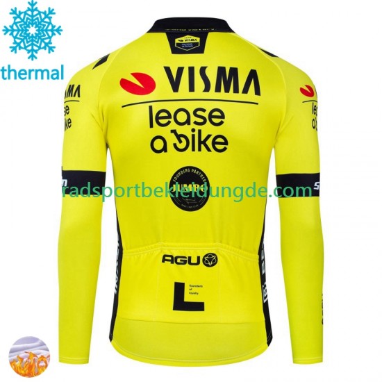 Visma Lease A Bike 2024 Herren Radtrikot (Winter Thermal Fleece)