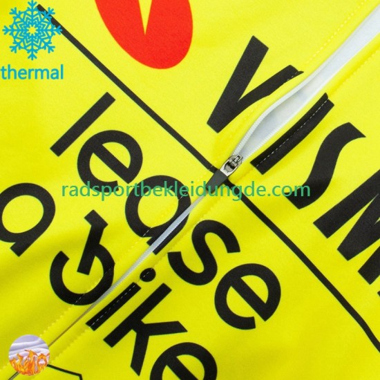 Visma Lease A Bike 2024 Herren Radtrikot (Winter Thermal Fleece)