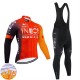 Ineos Grenadiers 2025 Herren Radtrikot Langarm + Trägerhose Lange (Winter Thermal Fleece)
