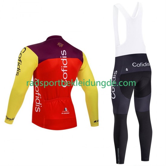 Pro Cofidis 2025 Herren Radtrikot Langarm + Trägerhose Lange