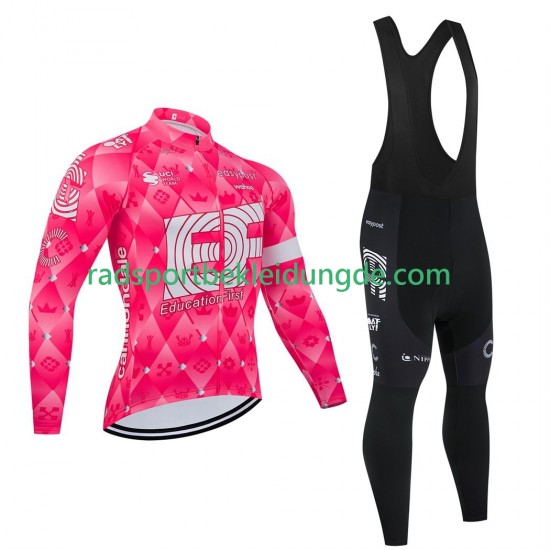 Pro Ef Education Easypost 2025 Herren Radtrikot Langarm + Trägerhose Lange