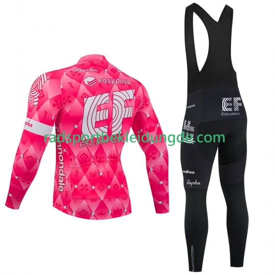 Pro Ef Education Easypost 2025 Herren Radtrikot Langarm + Trägerhose Lange
