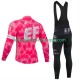 Pro Ef Education Easypost 2025 Herren Radtrikot Langarm + Trägerhose Lange