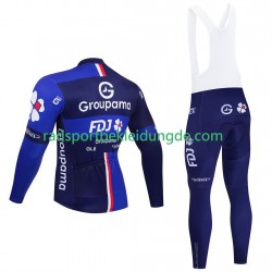 Pro Groupama Fdj 2025 Herren Radtrikot Langarm + Trägerhose Lange
