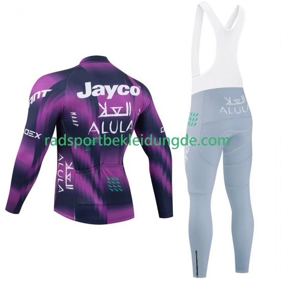 Pro Jayco Alula 2025 Herren Radtrikot Langarm + Trägerhose Lange