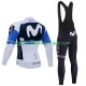 Pro Movistar 2025 Herren Radtrikot Langarm + Trägerhose Lange