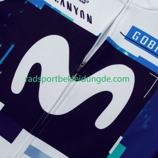 Pro Movistar 2025 Herren Radtrikot Langarm + Trägerhose Lange