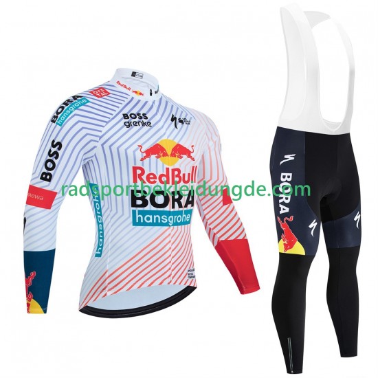 Bora Hansgrohe Tour De France 2025 Herren Radtrikot Langarm + Trägerhose Lange
