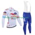 Pro Totalenergies 2025 Herren Radtrikot Langarm + Trägerhose Lange