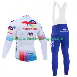 Pro Totalenergies 2025 Herren Radtrikot Langarm + Trägerhose Lange