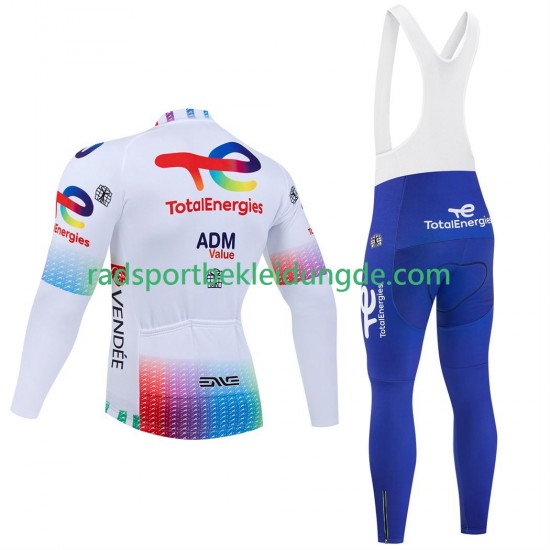 Pro Totalenergies 2025 Herren Radtrikot Langarm + Trägerhose Lange