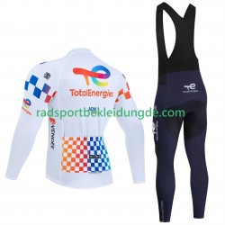 Pro Totalenergies Tour De France 2025 Herren Radtrikot Langarm + Trägerhose Lange